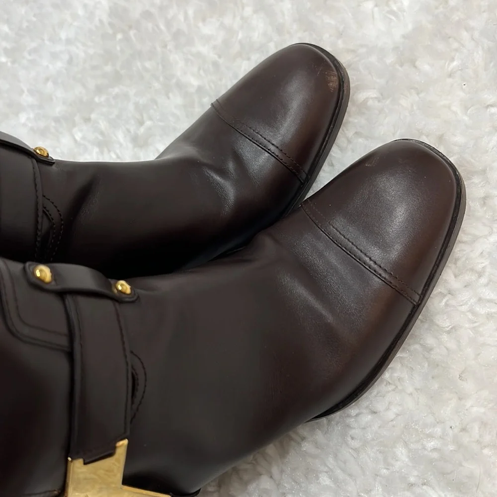 YSL SAINT LAURENT Knee High Boots Sz 40 - Picture 5 of 7